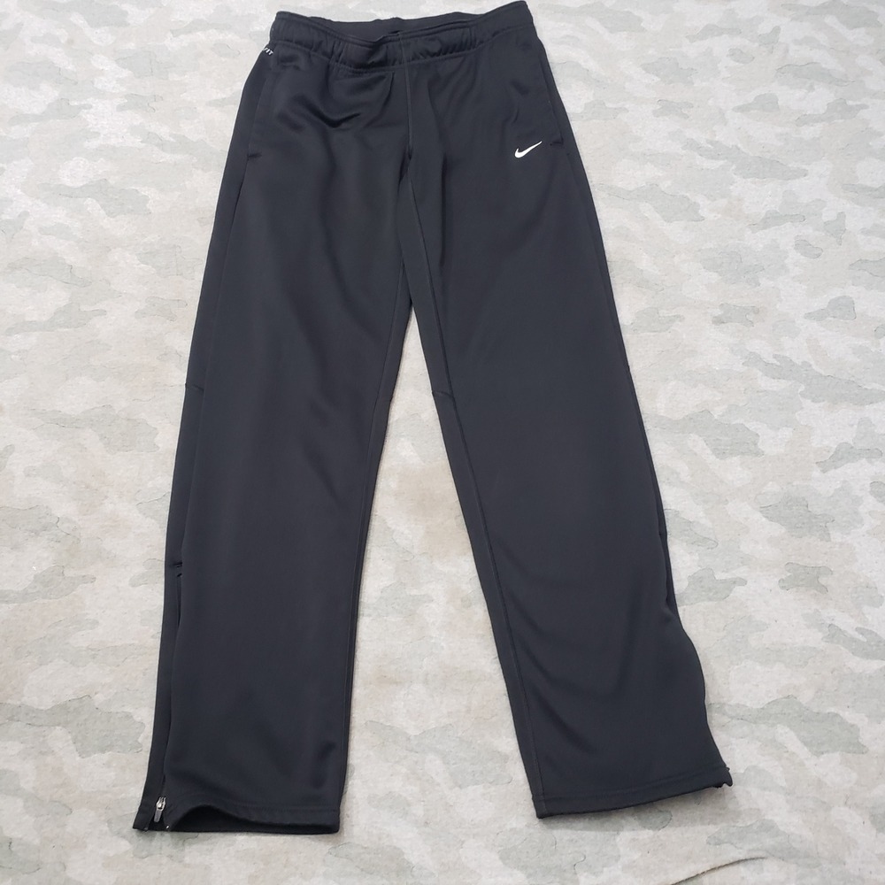 Nike Pants Womens Small Black Training Track Therma-FIT Drawstring